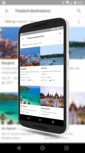 Google Search Destinations