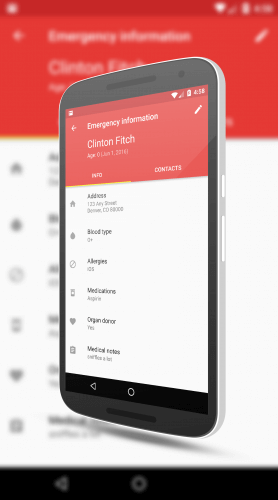 Emergency Information in Android N