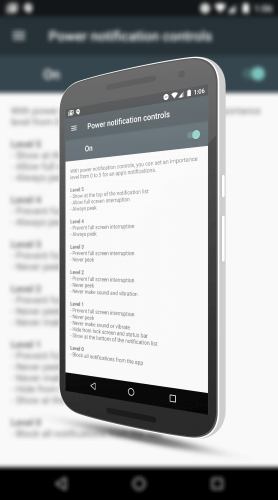 Power Notifications Control in Android N