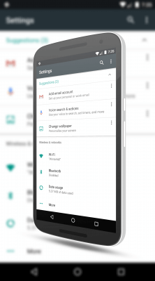 Settings Suggestions in Android N
