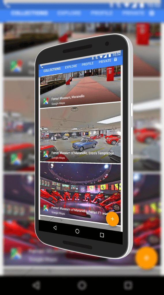 Ferrari Musuem in Google Street View