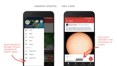 Google+ Update for Android - May 16