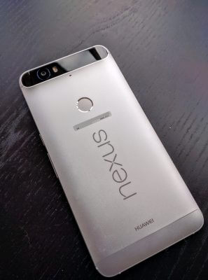 Back of the Nexus 6P