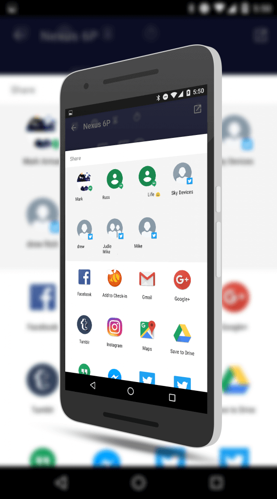 Google Hangouts Direct Share