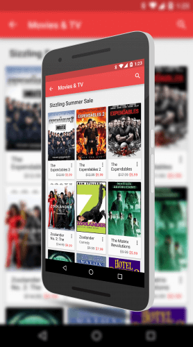 Movie Sale at The Google Play Store