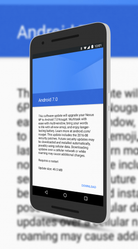Android Nougat OTA Released