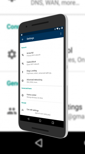 Connect Home Section in OnHub Settings