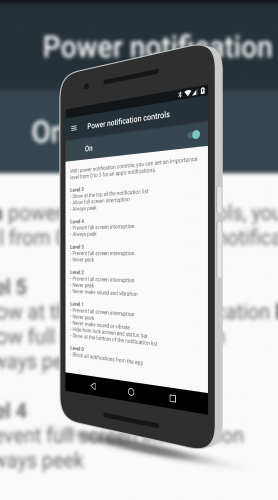 Power Notification Control in Nougat
