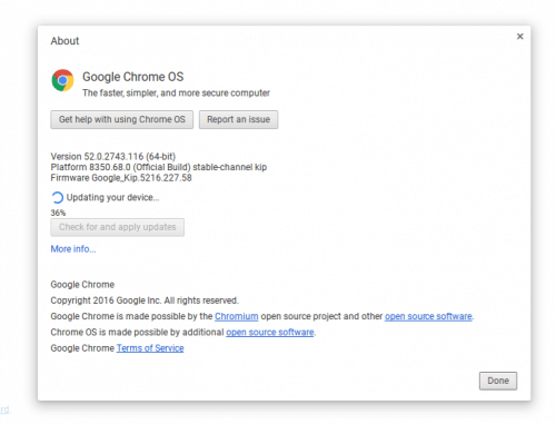 Chrome OS Build 53 Update