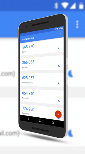 Google Authenticator Material Design Look