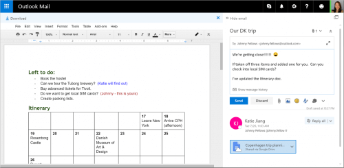 Google Drive Integration with Outlook.com