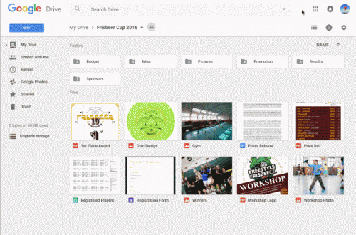 Google Drive Natural Language Searching