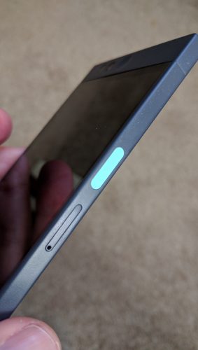 The Power Button and Fingerprint Scanner