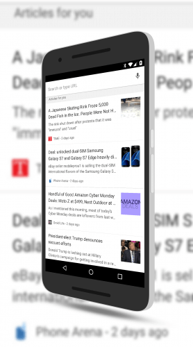 Chrome for Android Personalized Content