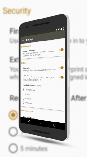 Hilton HHonors Fingerprint Authentication Improvements
