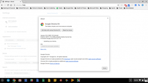 Chrome OS Update January 10 2017