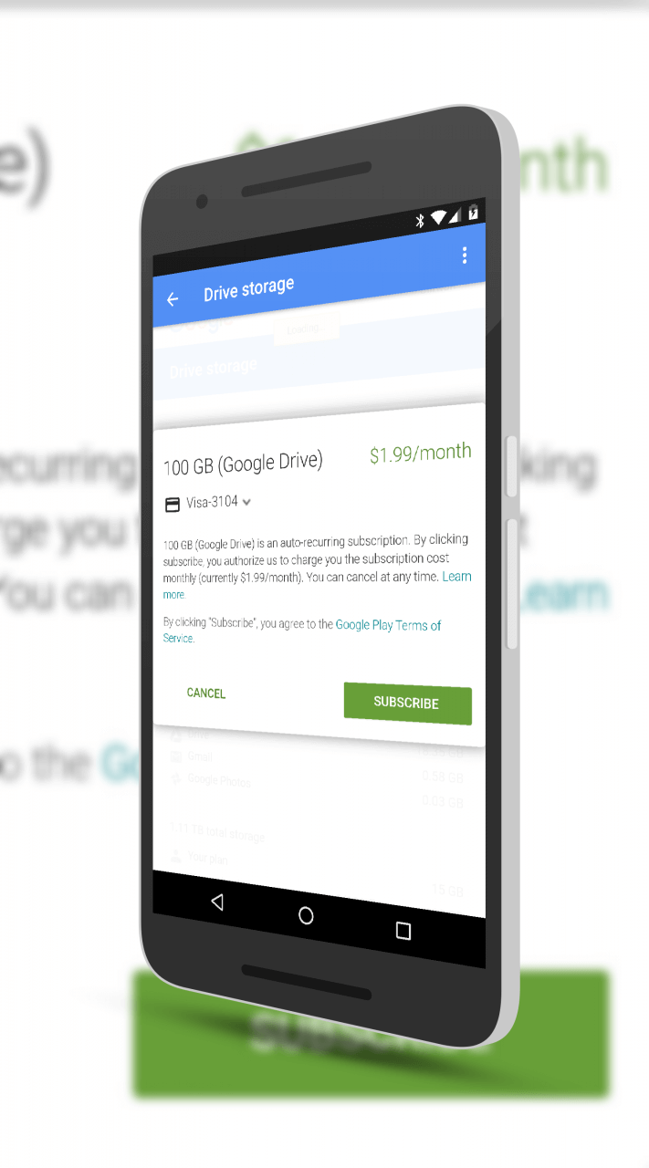 Google Drive Subscriptions Move To The Play Store โ ClintonFitch.com