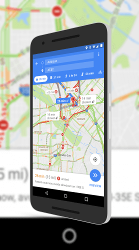 Google Maps Parking Information