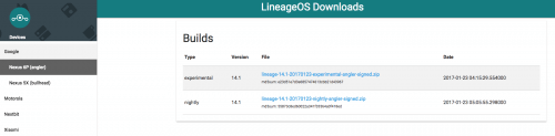 Lineage OS Builds for The Nexus 6P