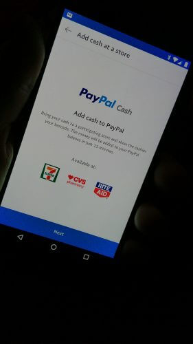 PayPal Reload At 7-Eleven