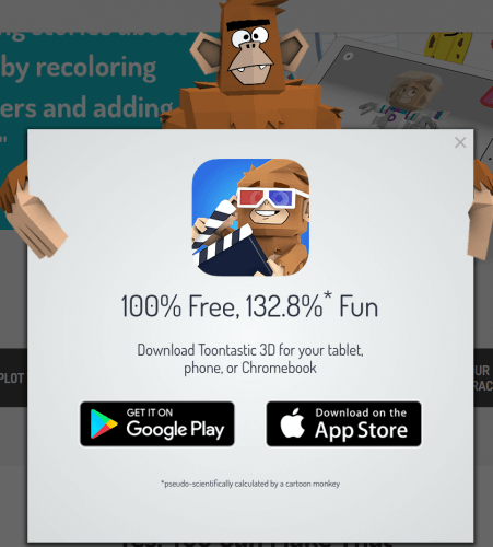 Toontasic 3D Install Options Include Chrome OS