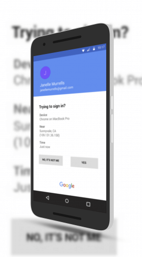 Google Two Factor Phone Prompt Improvements