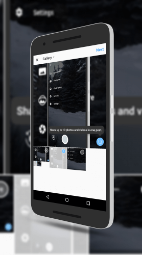 Multiple Photo Sharing in Instagram