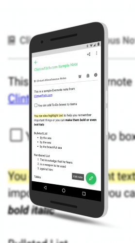 Evernote for Android