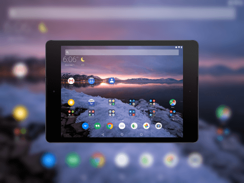 Microsoft Arrow Launcher on a Nexus 9