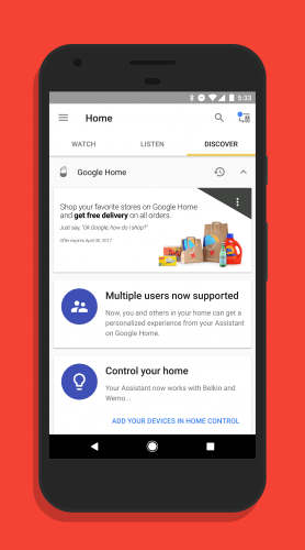 Multiple Account Support in Google Home