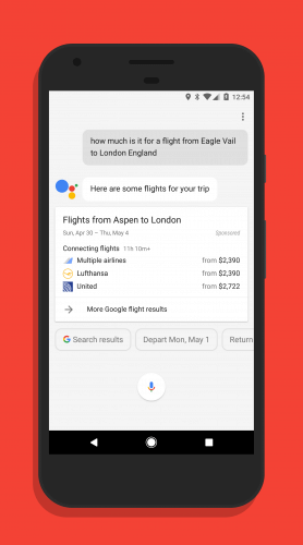 Track Flight Costs in Google Assistant