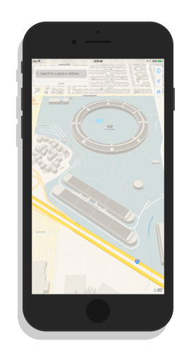 Apple Park Campus in Apple Maps