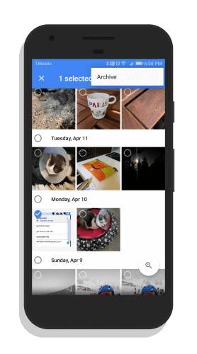 Google Photos Archive Feature