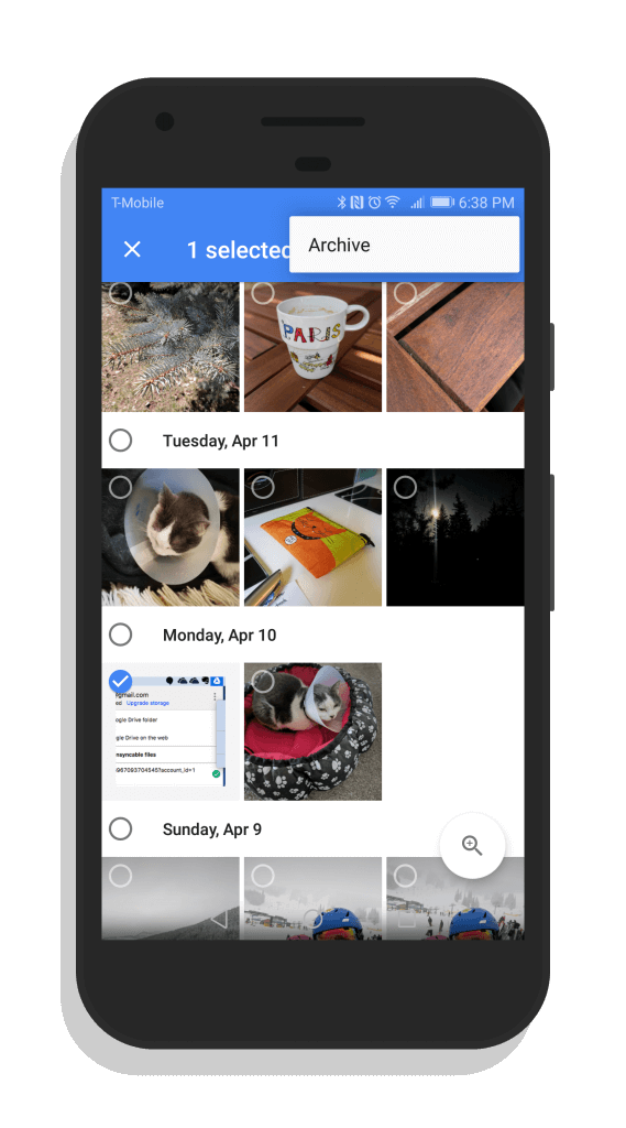 Google Photos Adds Archiving Feature
