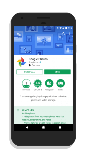 Google Photos in the Play Store