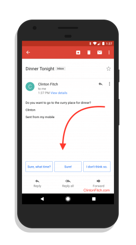 Smart Replies in Gmail