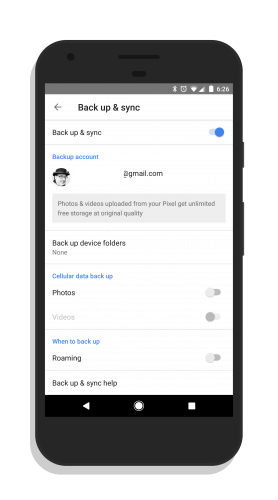 Google Photos Backup Options