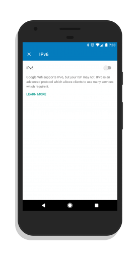 IPv6 Support for Google WiFi