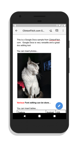 Google Docs for Android