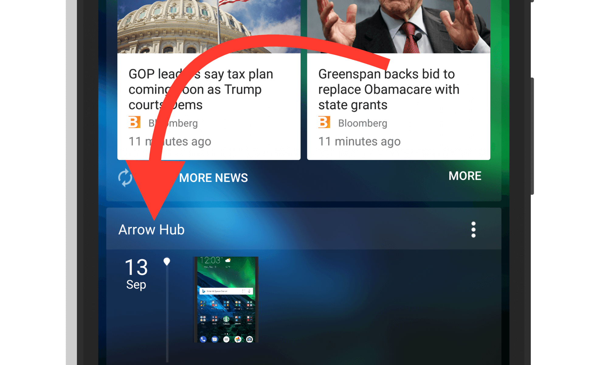 How To Use Arrow Hub in Arrow Launcher for Android