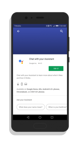 Google Assistant in Google Home App