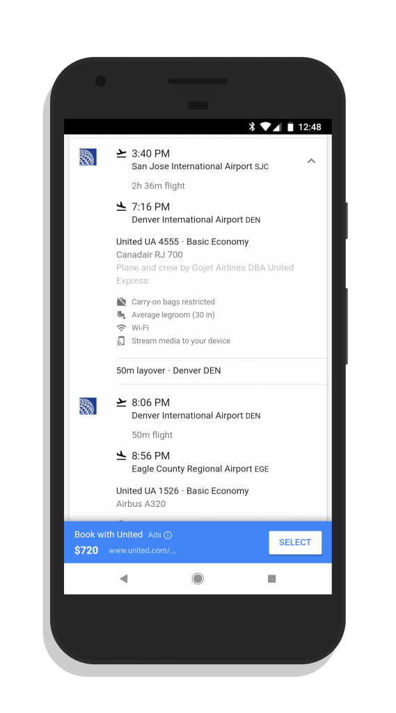 Basic Economy in Google Flights