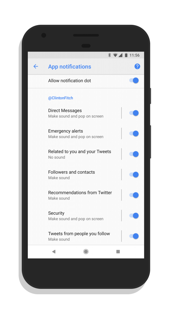 Notification Channels in Twitter