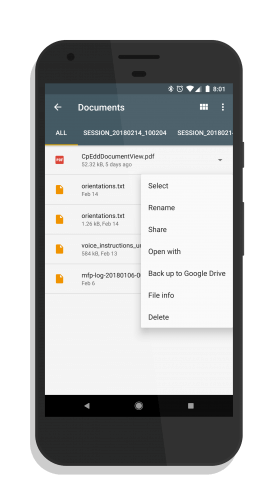 Google Drive Backup in File Go