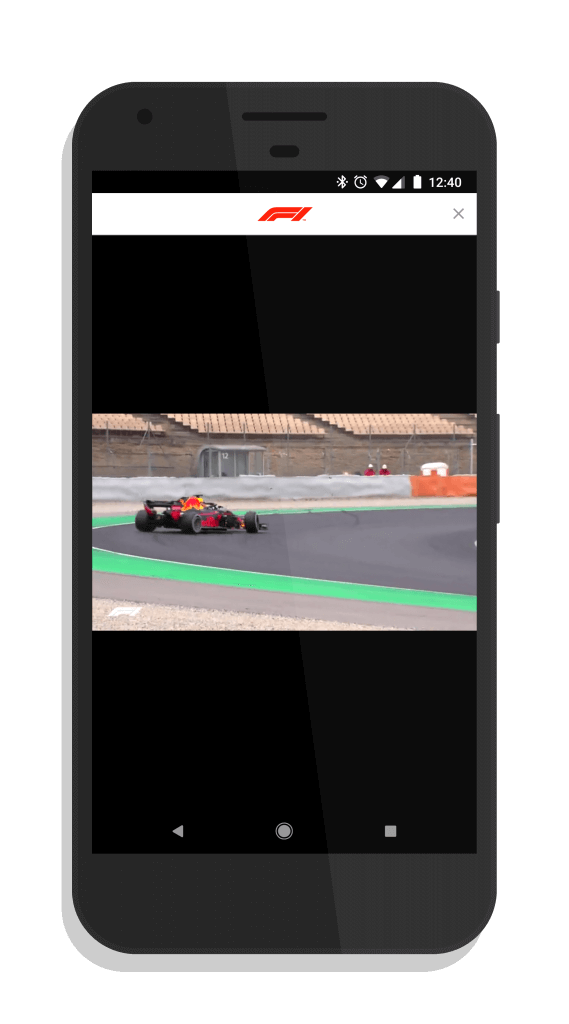 Video in The Formula 1 App
