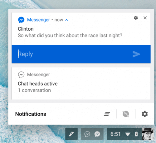 Inline Replies for Facebook Messenger