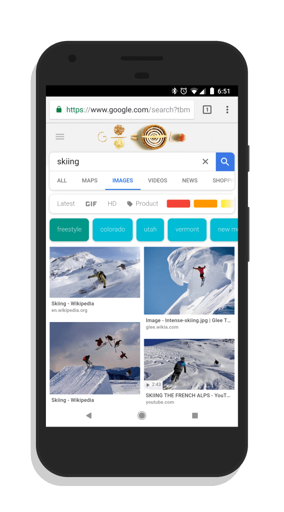 Labels in Google Image Search