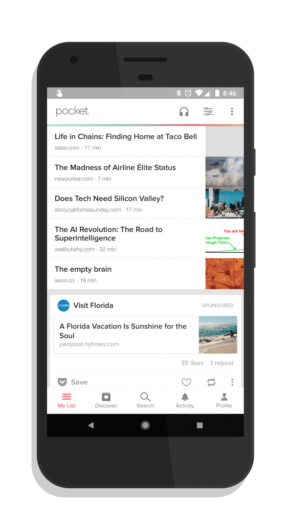 Pocket for Android