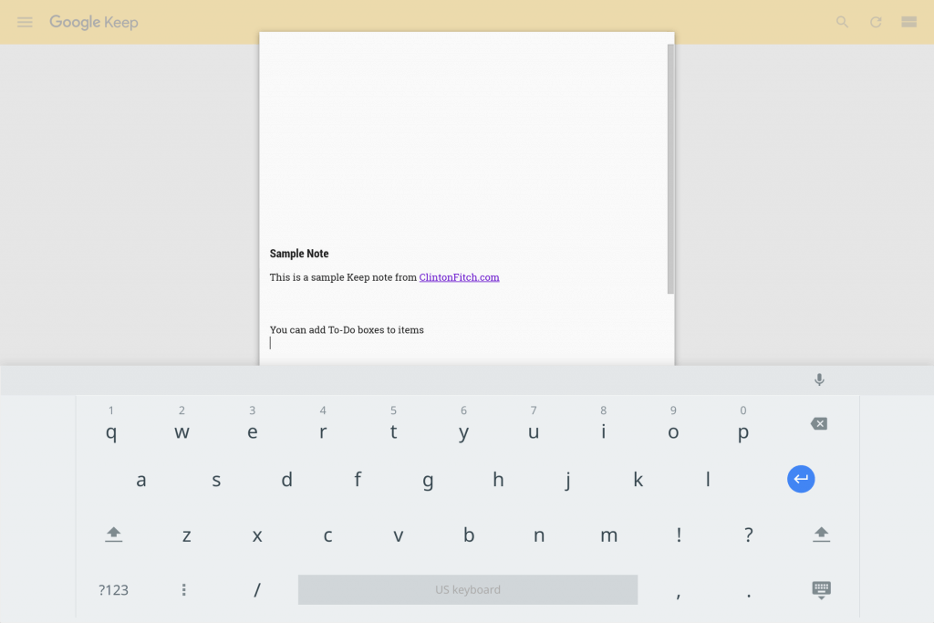 Virtual Keyboard in Chrome OS