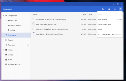Available Storage on Your Chromebook